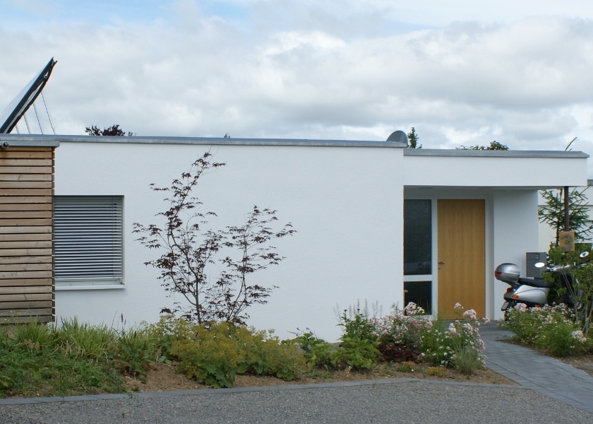 Eingangsbereich eines Bungalows.