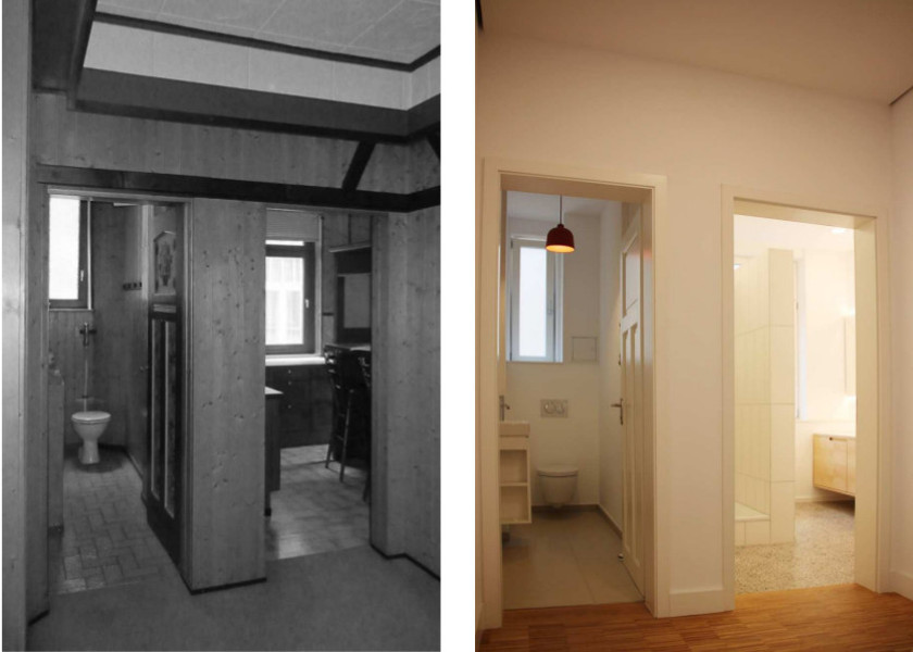 Wohnungssanierung vorher und nachher Bilder.